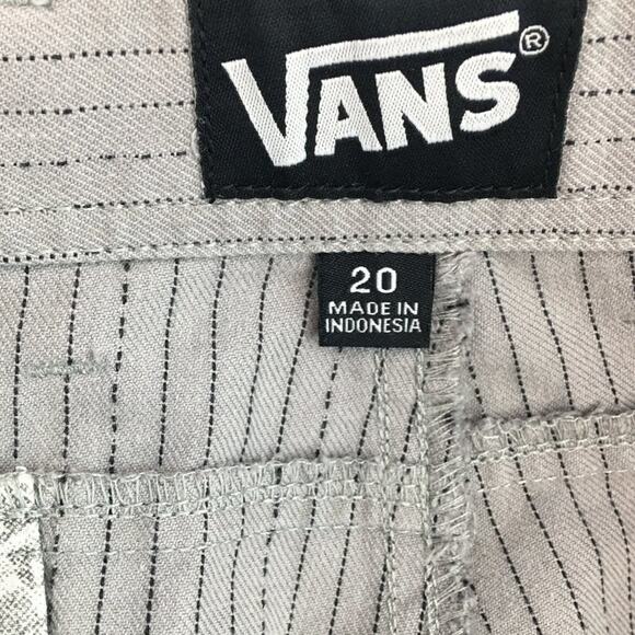 Vans Grey Striped Short Youth Size 20 - Picture 9 of 15